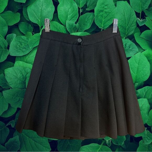 5 for $25🔥Vintage Cheerleader Spirit Leaders Black Pleated Skirt Juniors Size 9 - Picture 2 of 8